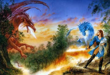 ドラゴンラプソディ素晴らしい Oil Paintings